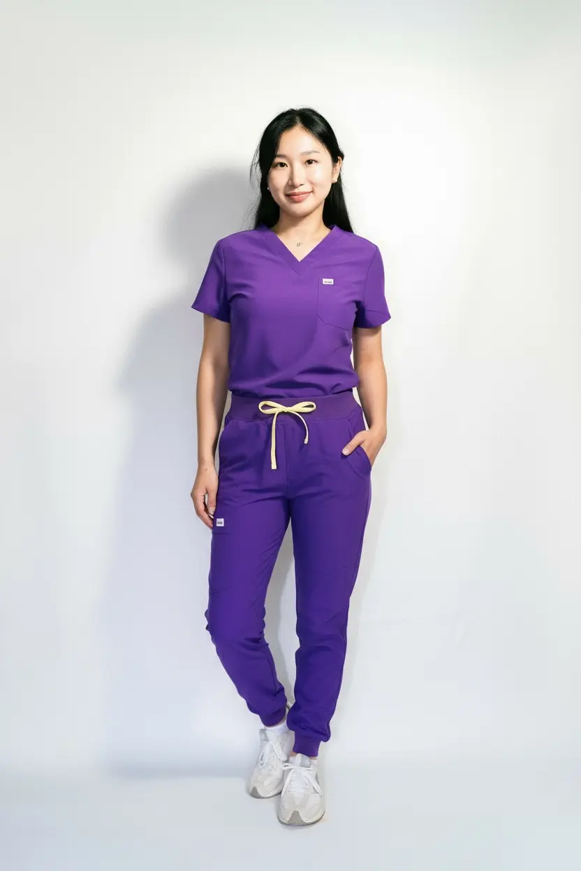 Purple Oro Scrub Set