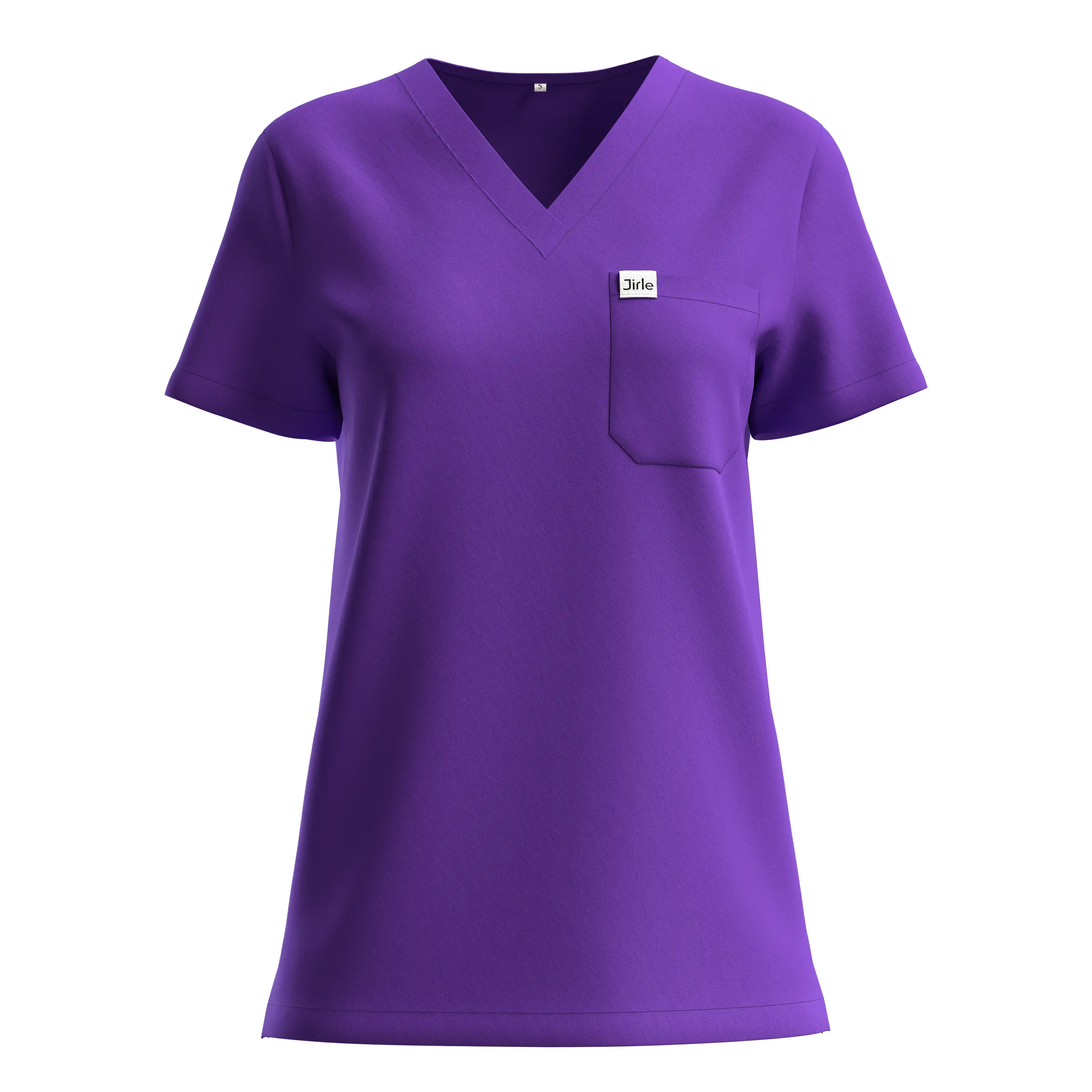 Oro Purple V-Neck Scrub Top