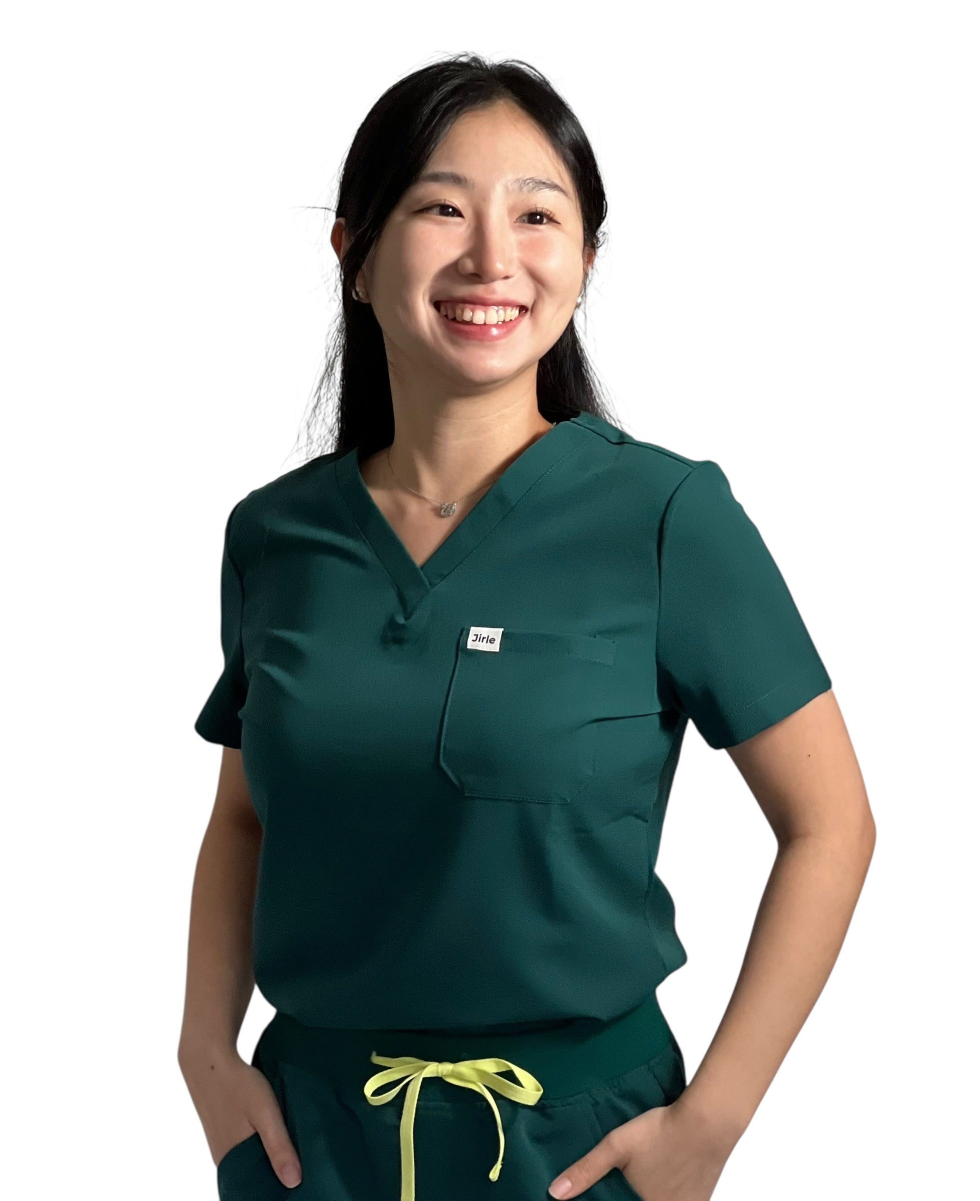 ORO Women’s Scrub Top Green Breathable and Stylish