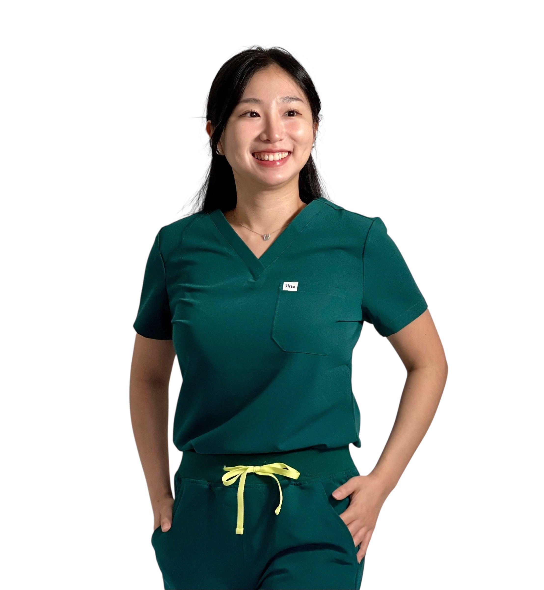 ORO Women’s Scrub Top Green Breathable and Stylish