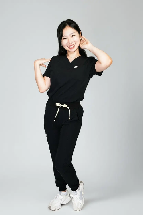 Luxe Black Scrub Set