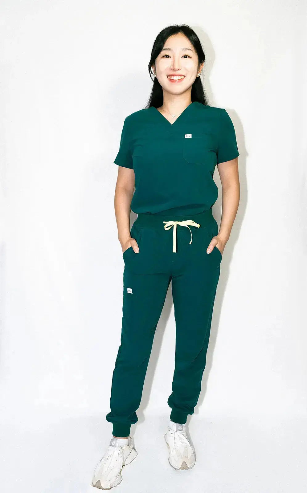 ORO Women’s Scrub Top Green Breathable and Stylish - Jirle