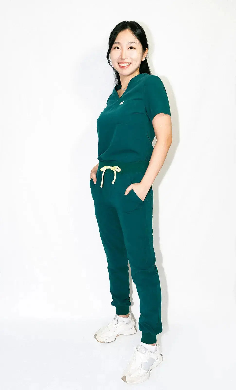 ORO Women’s Scrub Top Green Breathable and Stylish - Jirle