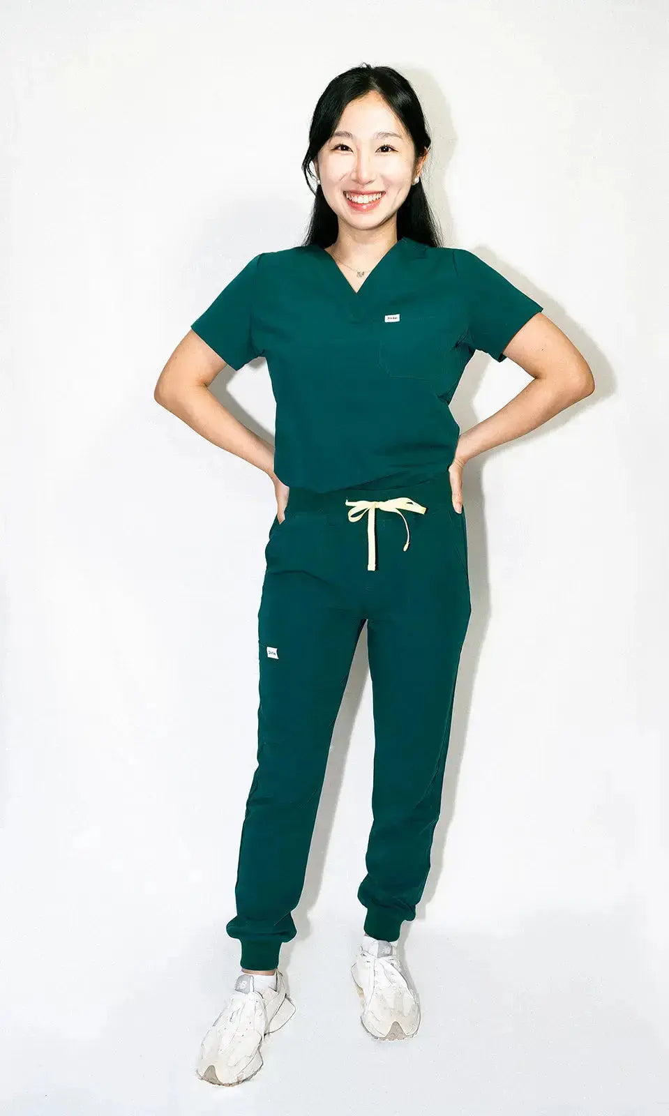 ORO Women’s Scrub Top Green Breathable and Stylish - Jirle